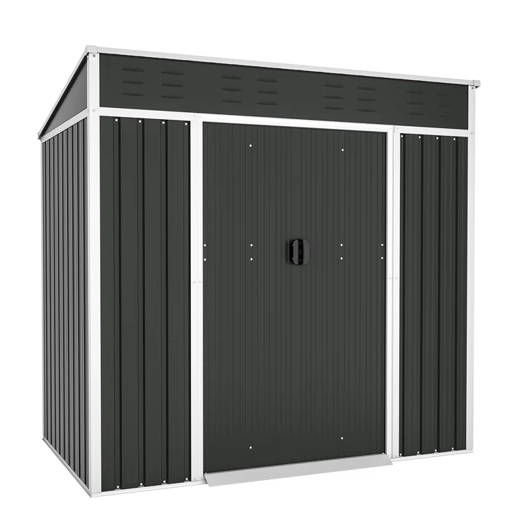 Color 6 ft. W x 4 ft. D Metal Storage Shed