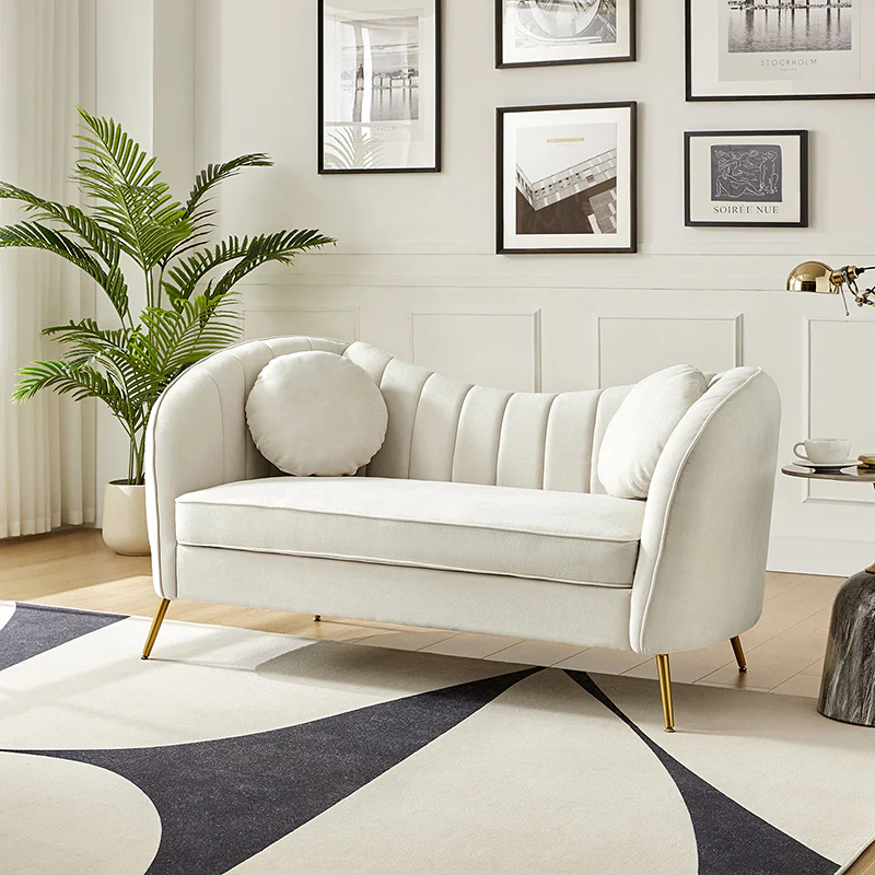 Emilio Contemporary Tufted Back Elegant and Comfortable Loveseat
