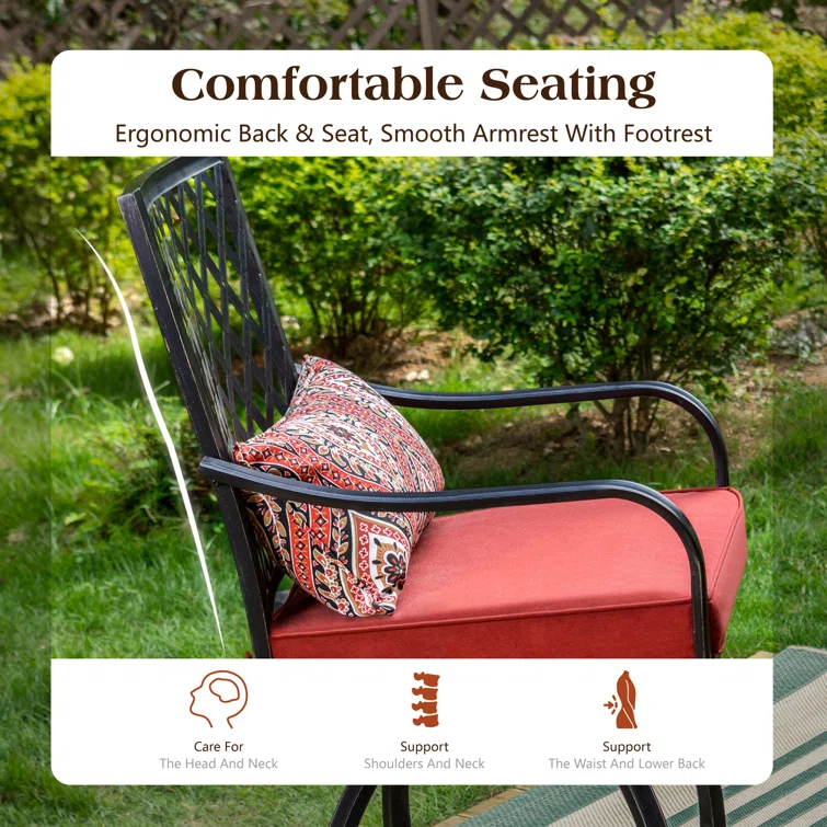 Alyne 4 - Person Square Outdoor Dining Set with Cushions