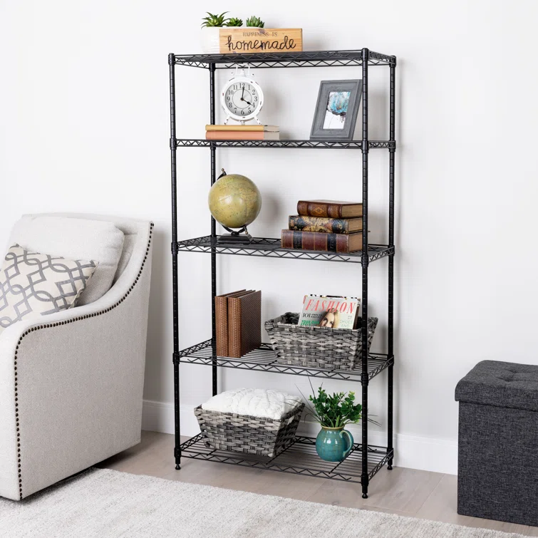 30" W 5-Tier Steel Shelving