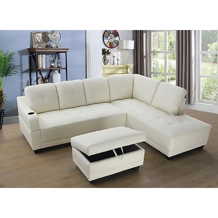 Sweetgrove 3 - Piece Faux Leather Sectional