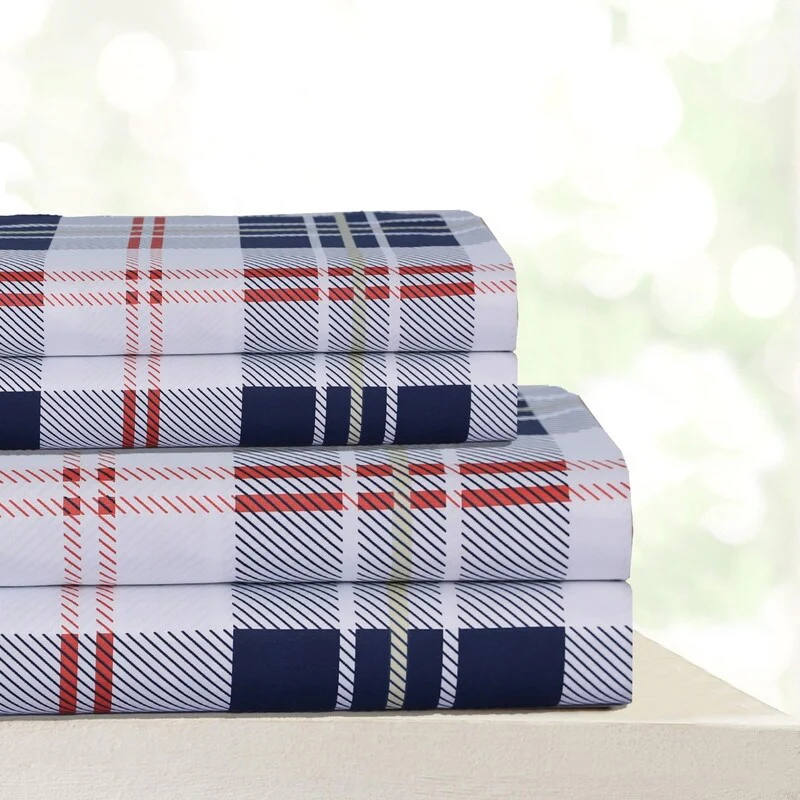 Luxurious 400 Thread Count Egyptian Quality Cotton Printed Sheet Set