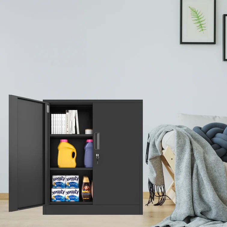 Huguley 36.2" H x 31.5" W x 15.75" D Metal Storage Cabinet