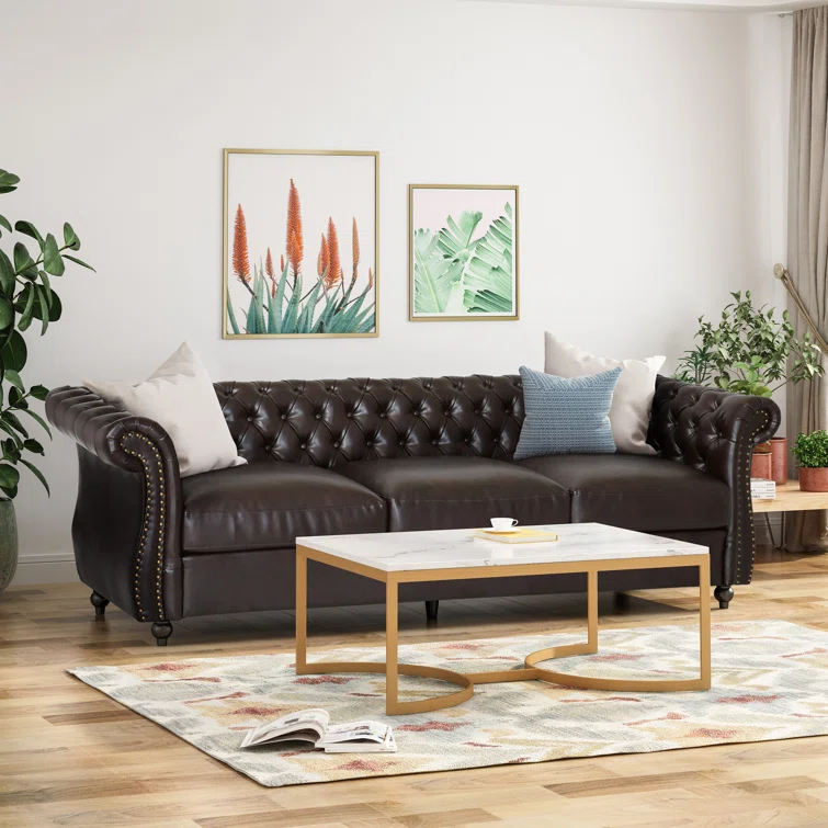 Glidden Faux Leather Sofa
