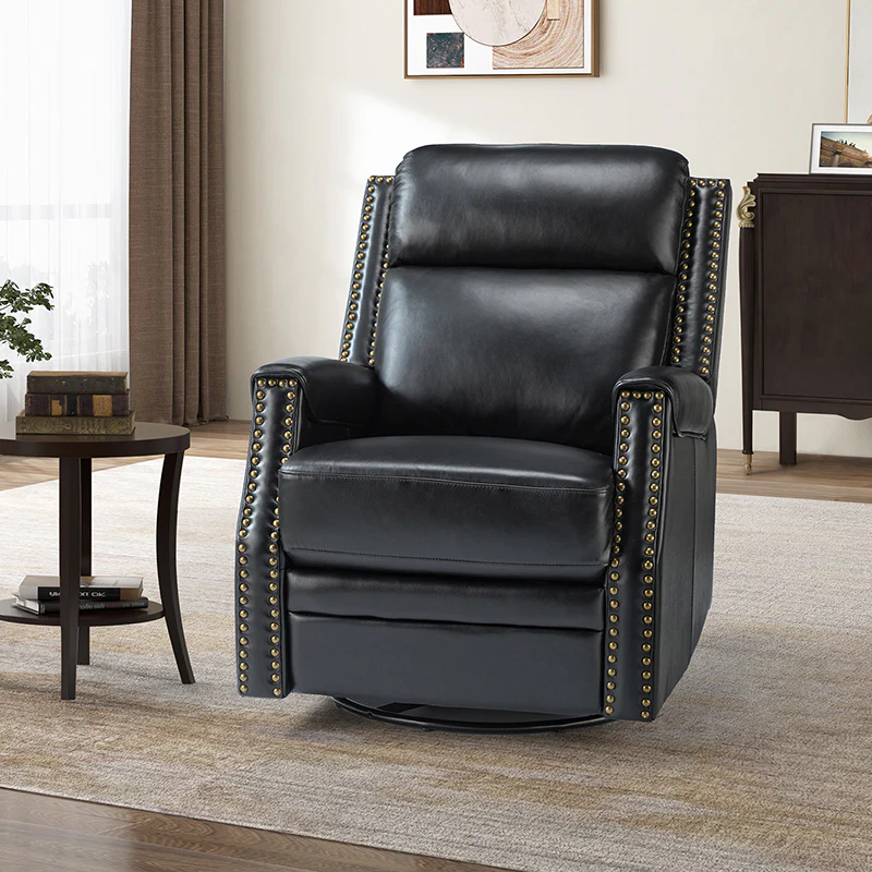 Hieronymus Genuine Leather Power Rocking Recliner