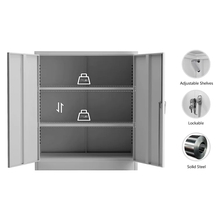 Steel Single Storage Cabinet ( 41.6'' H x 36'' W x 18'' D)