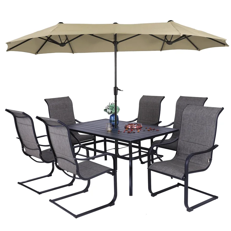 Alyah 6 - Person Rectangular Outdoor Dining Set