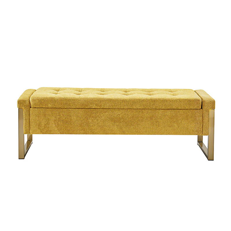 Flora Modern Upholstered Flip Top Storage Bench