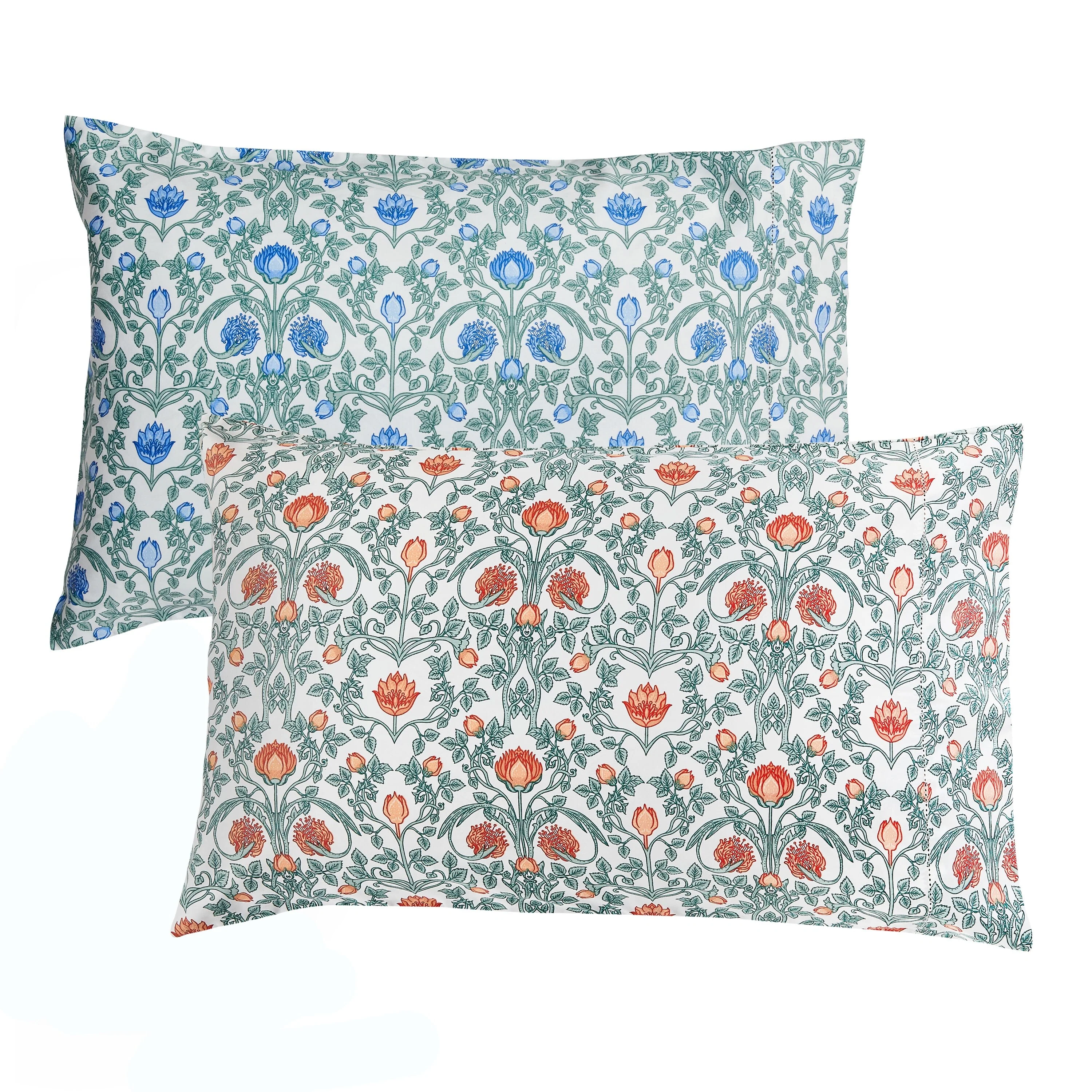 Printed Design Cotton Collection Crafted Sheet Set and Pillowcases