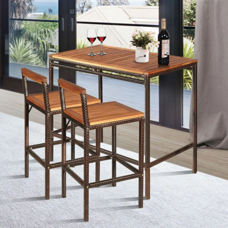 2 - Person Rectangular Outdoor Dining Set