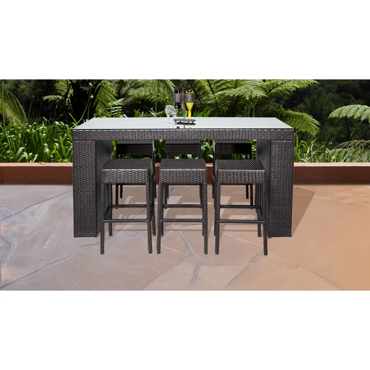 Larren 6 - Person Rectangular Outdoor Dining Set