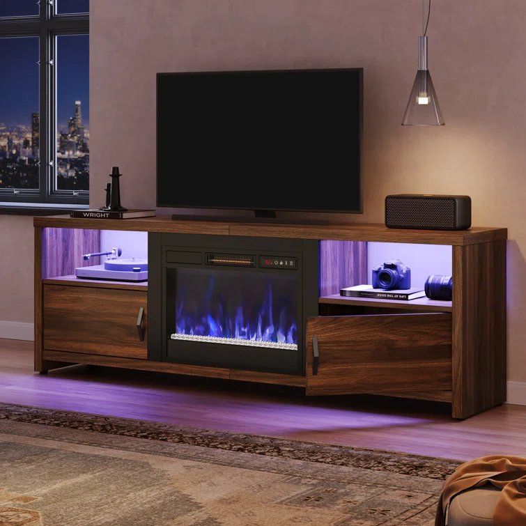 Brahma 70 inch Fireplace TV Stand for TVs up to 75