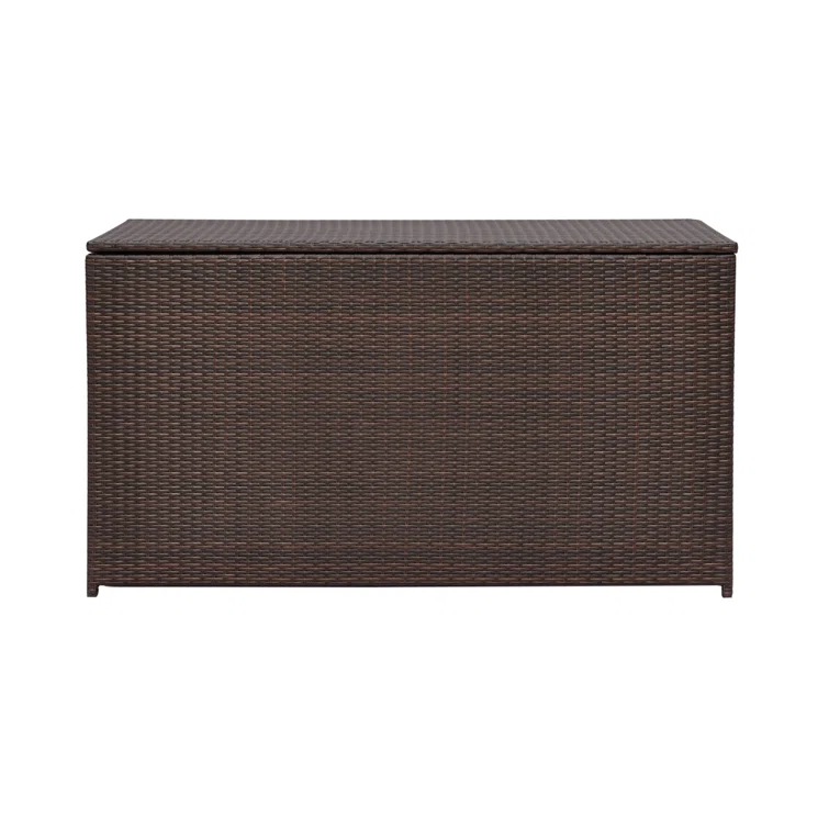 Teamson Home 154-Gallon Outdoor Storage Chest with Handles, Brown