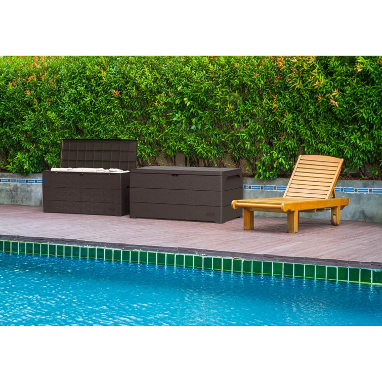 Duramax Building Products 71 Gallon Water Resistant Plastic Lockable Deck Box