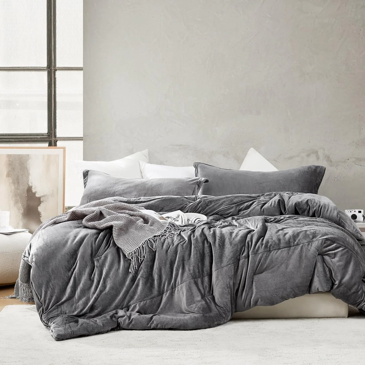 Love Thick® - Desirable Coma Inducer Oversized Comforter Set - Forbidden Gray
