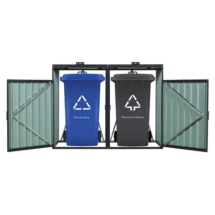 5 ft. W x 3 ft. D Metal Horizontal Garage Shed