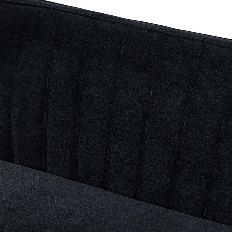 Megara Velvet Armless Wingback Loveseat
