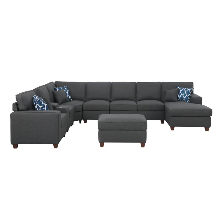 Manns 9 - Piece Upholstered Sectional