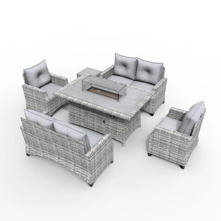 6 - Person Outdoor Seating Group with Cushions