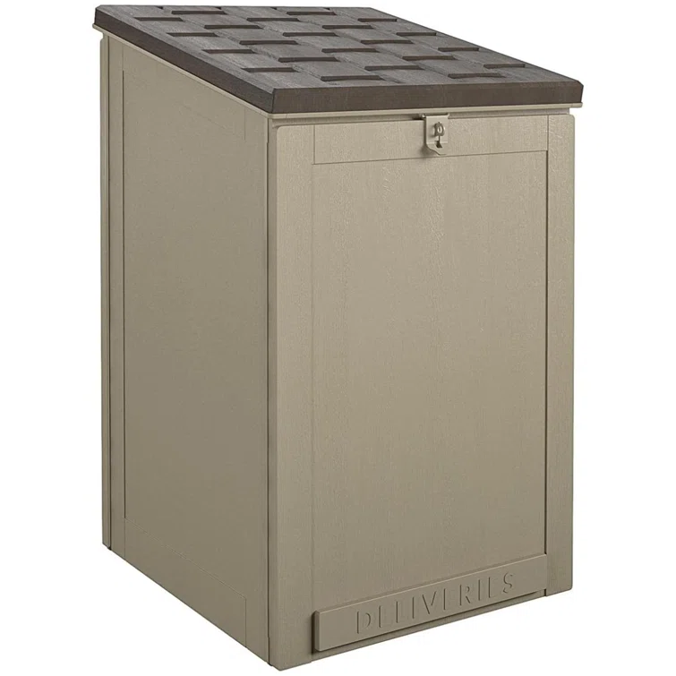 ColorLife 20.5'' W 45 Gallons Water Resistant Polypropylene Lockable Deck Box