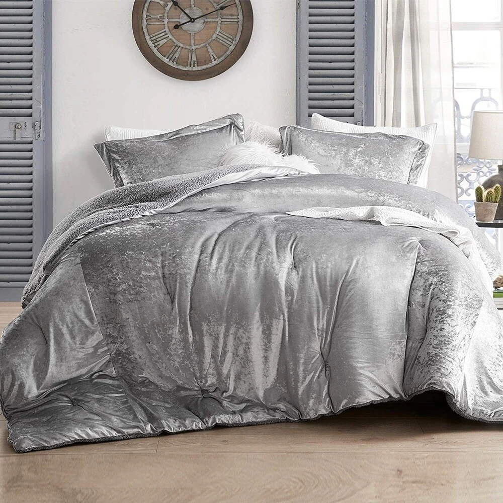 Velvet Crush - Coma Inducer? Oversized Comforter Set - Champagne Alloy