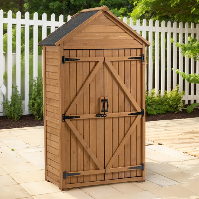 3 ft. W x 2 ft. D Solid Wood Storage Shed