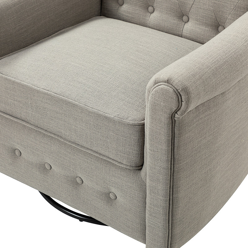 Gwendolyn Upholstered Swivel Armchair