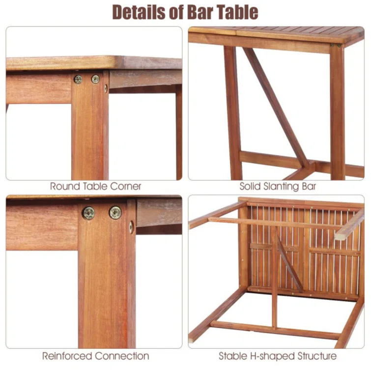 Payee 2 - Person Rectangular Outdoor Dining Set