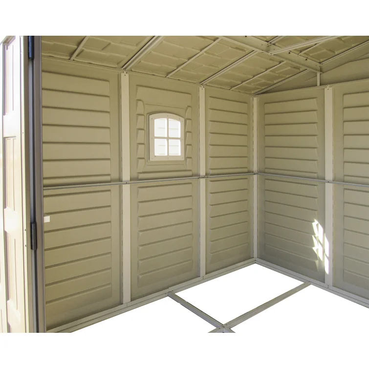 DuraPlus 8 ft. W x 8 ft. D Plastic Storage Shed