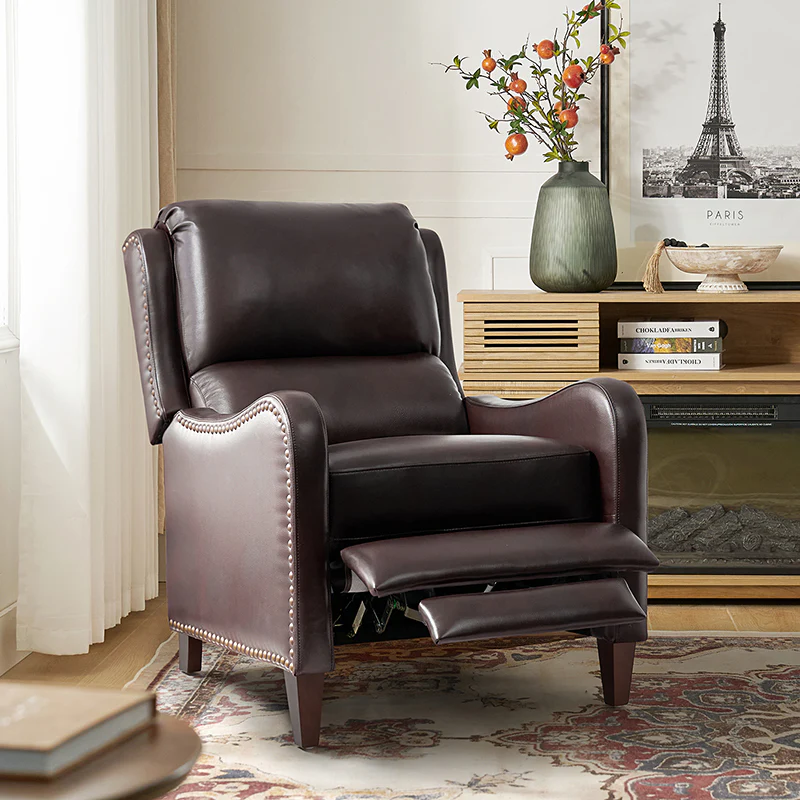 Deliat Genuine Leather Rocker Recliner