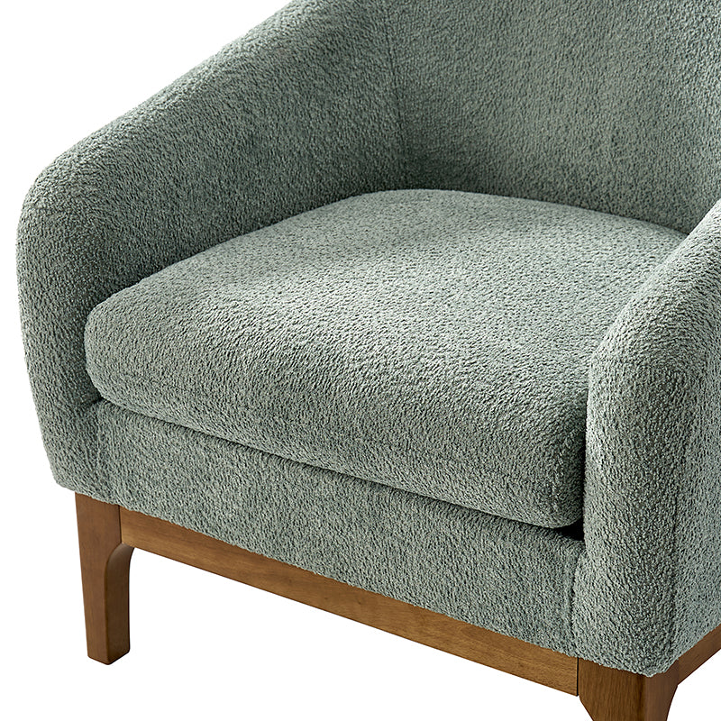August Boucle Armchair Chair with Soft, Fuzzy Texture