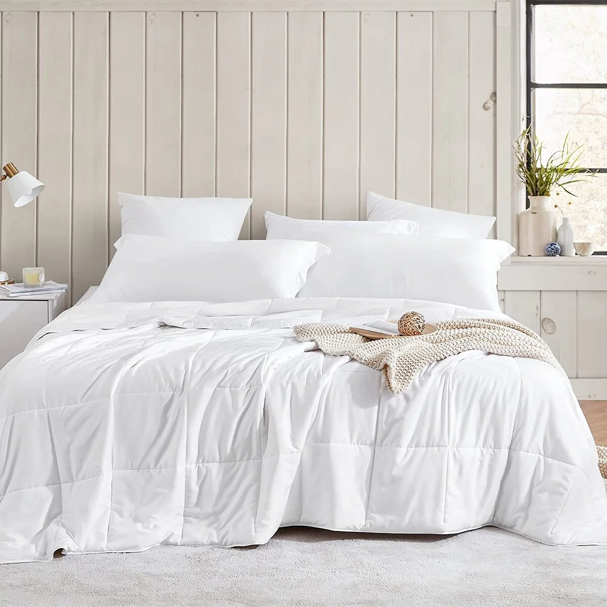 Menopleasing - Coma Inducer? Oversized Cooling Comforter Set - White