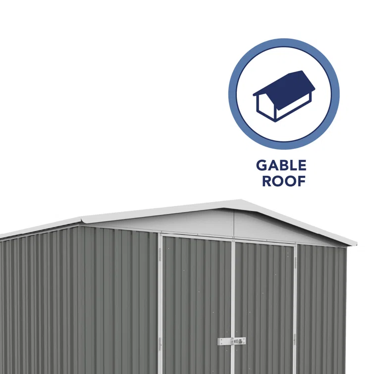 Regent 12 ft. W x 10 ft. D Galvanized Steel Storage Shed