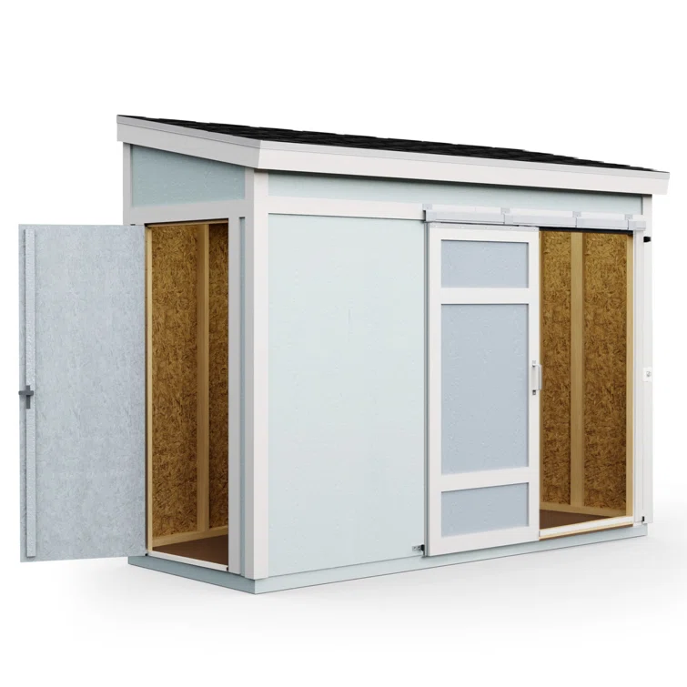 Cambria 10 ft. W x 4 ft. D Wood Lean-To Storage Shed