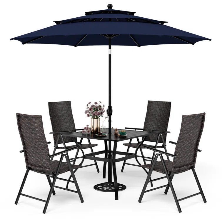Alyah 4 - Person Square Outdoor Dining Set