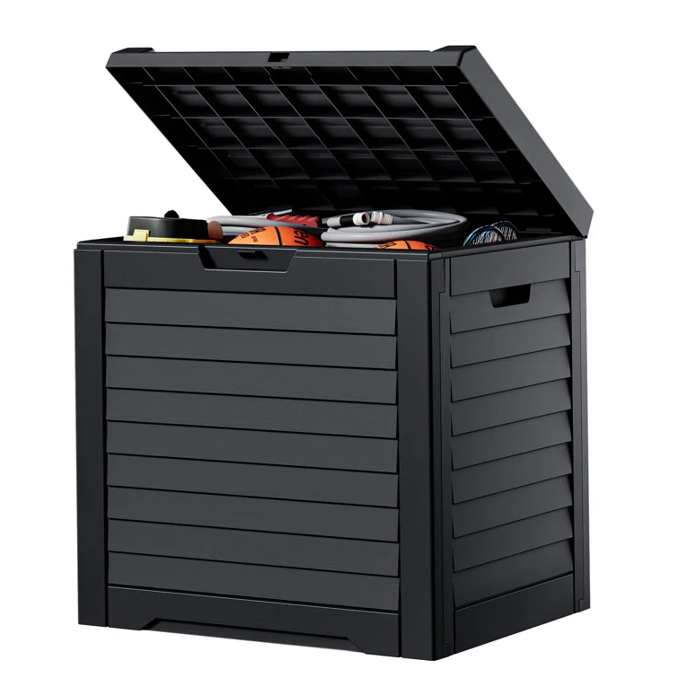 Freeport Park® Croce 22'' W 31 Gallons Water Resistant Resin Lockable Deck Box