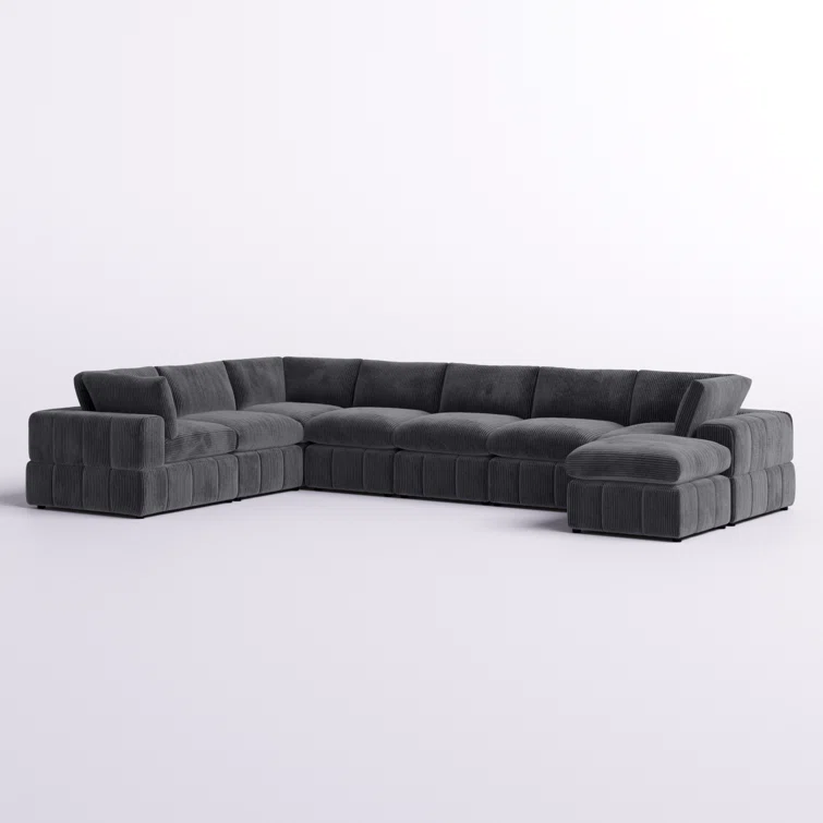 Aneea 8 - Piece Corduroy Sectional