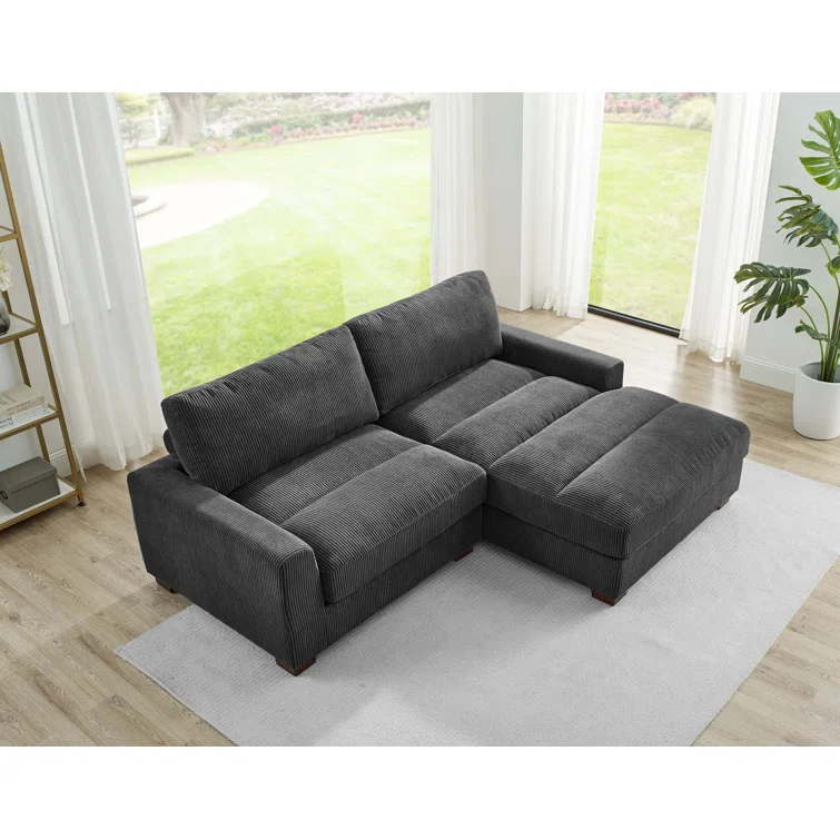 90" Wide Right Hand Facing Sofa & Chaise