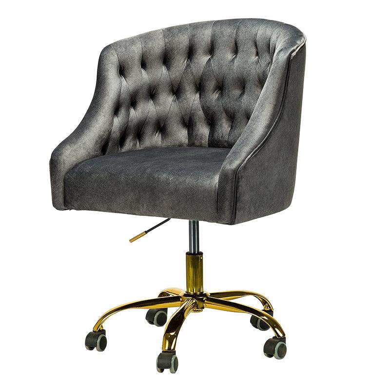 Penelope Velvet Tufted Office Chair