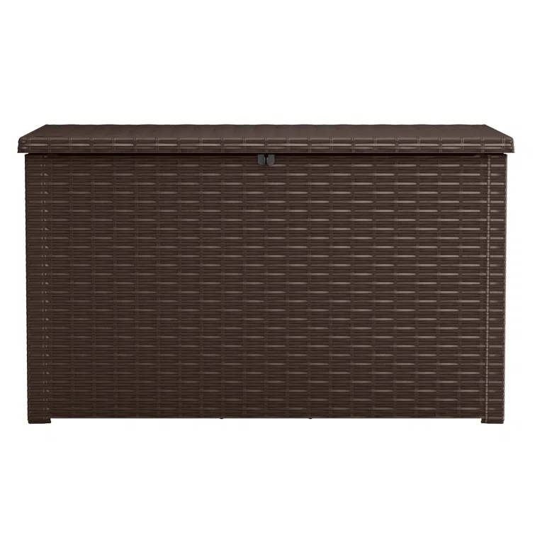 Keter Java 230 Gallon XXL Durable Resin Outdoor Storage and Organization Deck Box Ideal For Garden Patio Furniture and Supplies