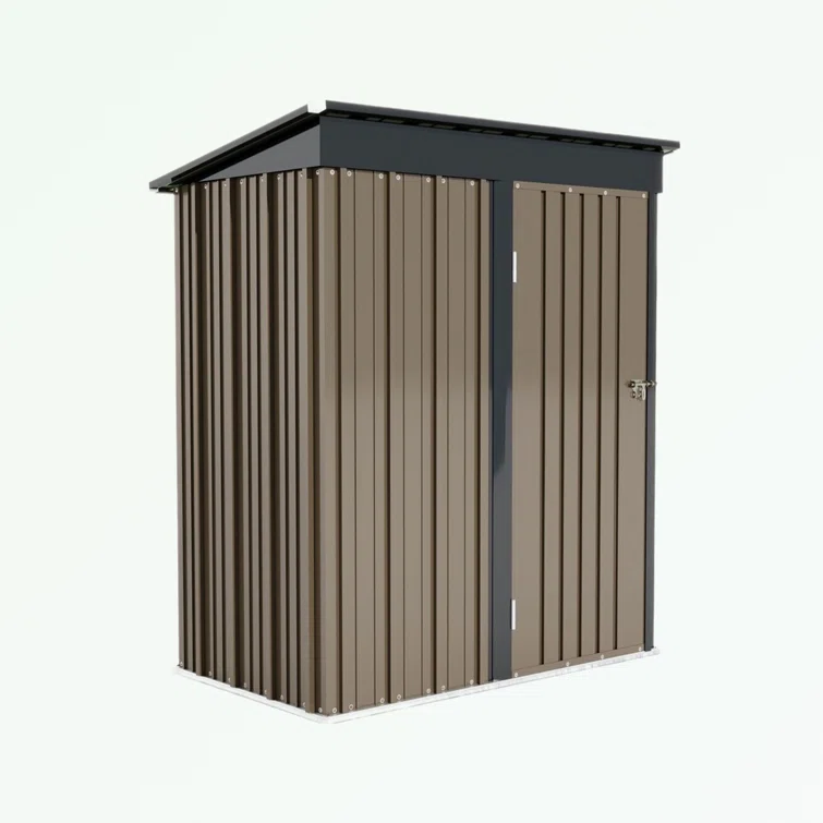 5 ft. W x 3 ft. D Metal Vertical Tool Shed
