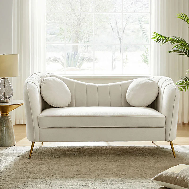 Emilio Contemporary Tufted Back Elegant and Comfortable Loveseat