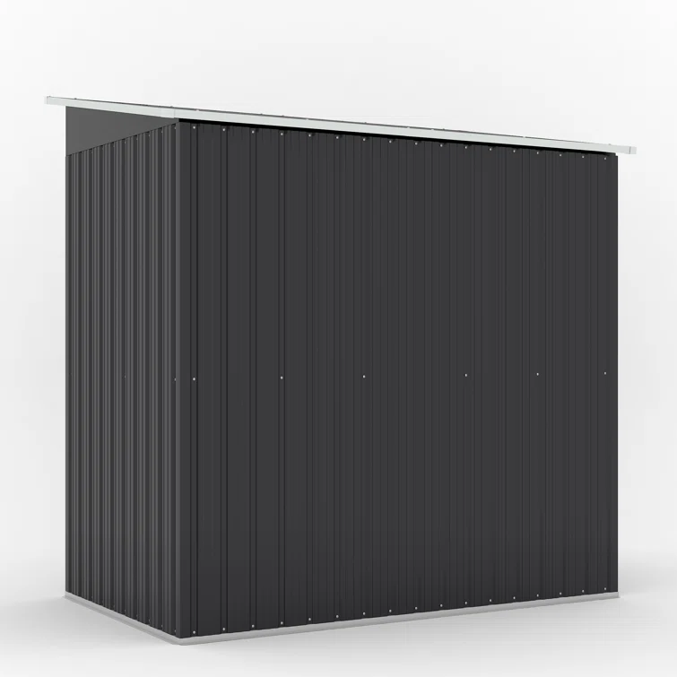 6 ft. W in. x 4 ft. D in. Galvanized Steel Horizontal Storage Shed with Sliding Door