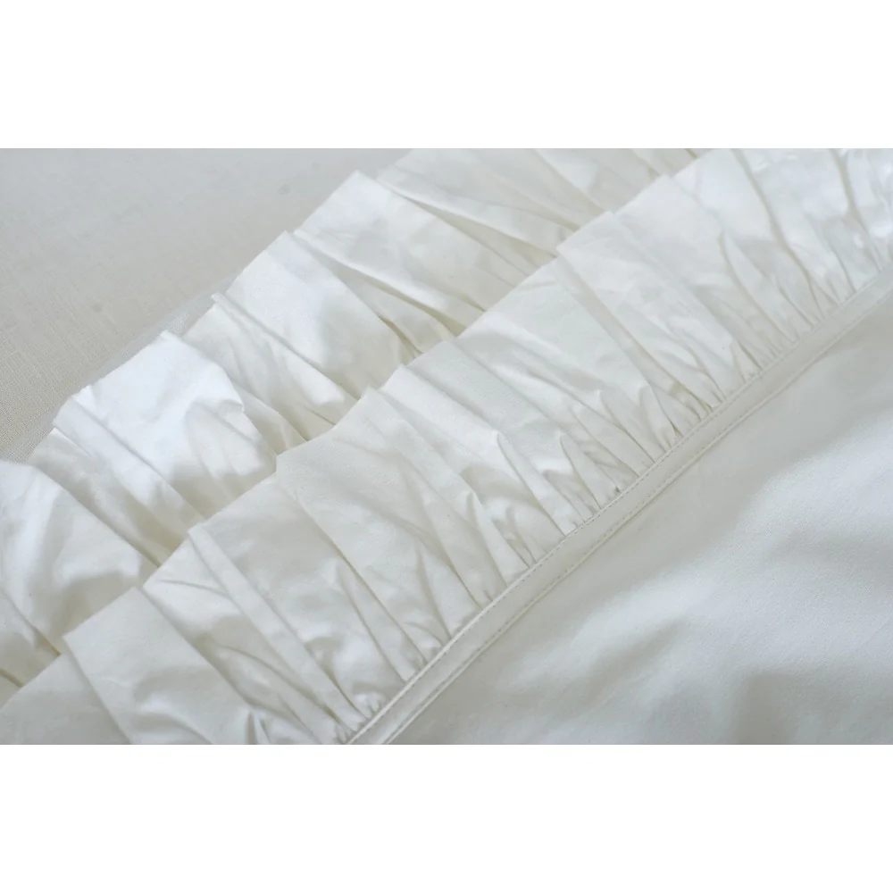 French Ruffle Bed Sheet Set or Pillow Cases