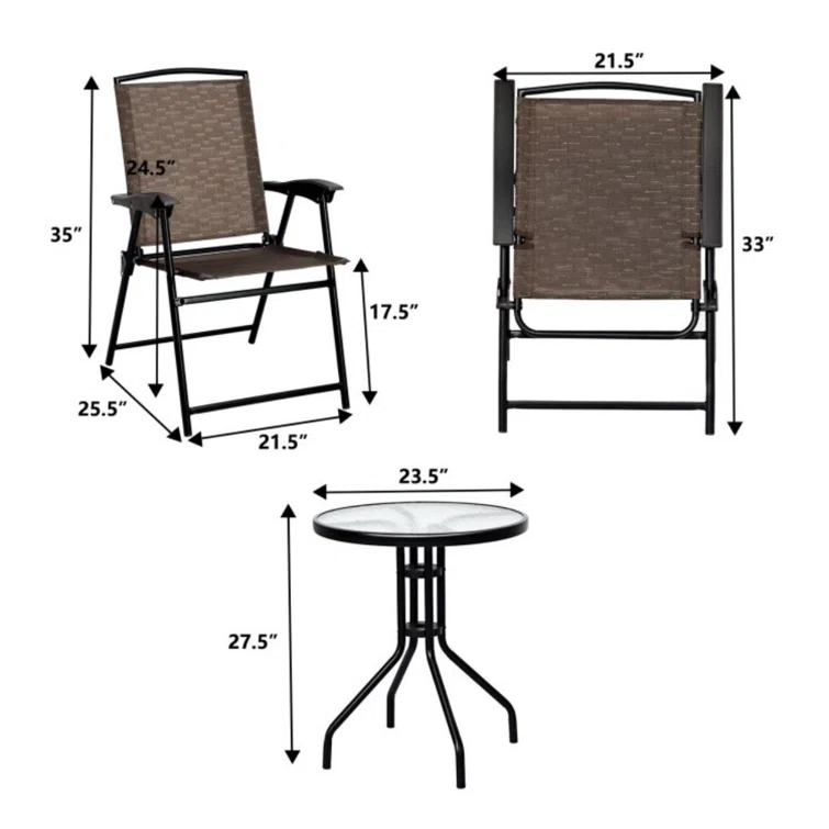Bevard 2 - Person Round Outdoor Dining Set