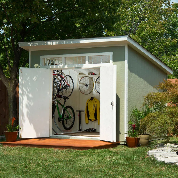 Olympia Do-it Yourself 10 ft. W x 7.5 ft. D Manufactured Wood Storage Shed