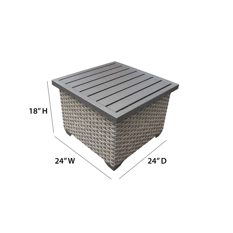 Amjad 7 Piece Outdoor Sectional Seating Group with Cushions