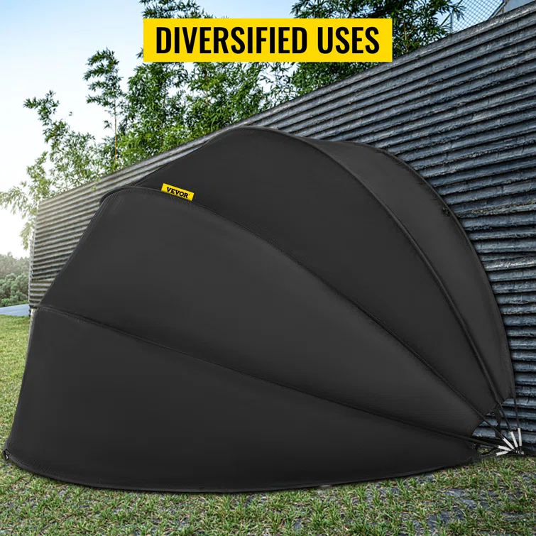 9 ft. W x 6 ft. D Fabric Portable Bike Shed