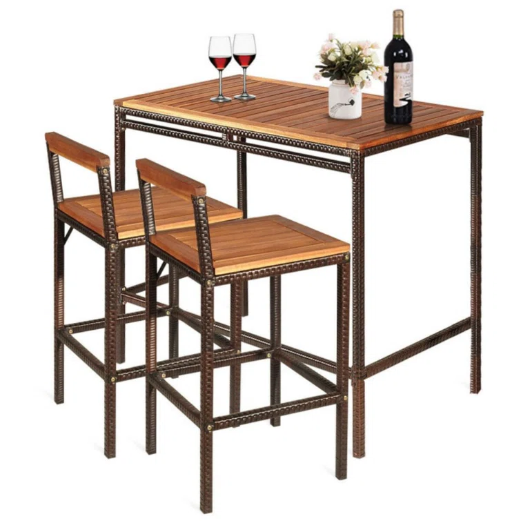 2 - Person Rectangular Outdoor Dining Set