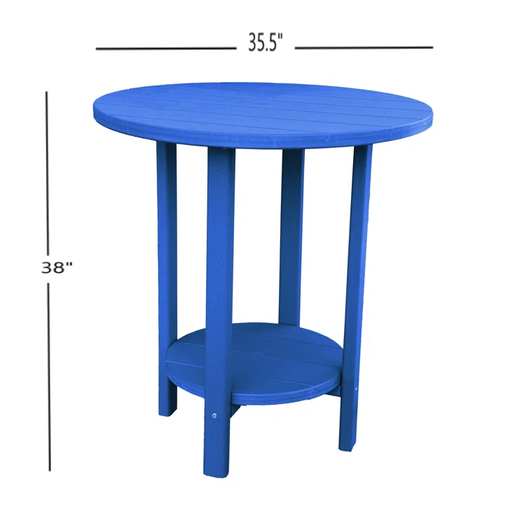 Glodine Outdoor Bar Table and Chairs Set - Poly Outdoor Furniture